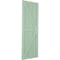 Ekena Millwork True Fit PVC Two Equal Panel Farmhouse Fixed Mount Shutters w/ Z-Bar, Seaglass , 12W x 45H, PR TFP102FH12X045SG - alternate 15